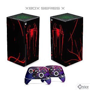 Skin Xbox Series X Adesiva Aranha Negra