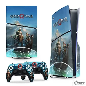 Skin PS5 Slim Adesiva God Of War