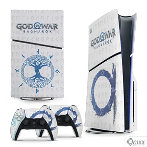 Skin PS5 Slim Adesiva God Of War Ragnarok