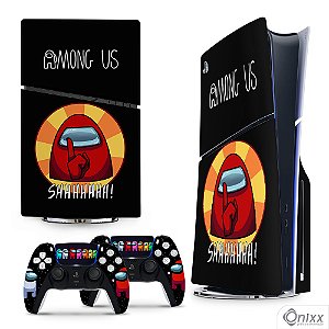 Skin PS5 Slim Adesiva Among Us