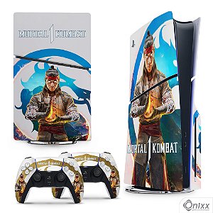 Skin PS5 Slim Adesiva Mortal Kombat 1