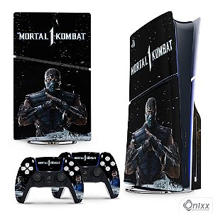 Skin PS5 Slim Adesiva Mortal Kombat 1 Sub Zero