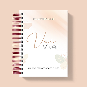 Planner Minha Metamorfose Diária 2026 - Vai Viver