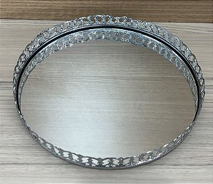 BANDEJA REDONDA PRATA 21CM 1UN