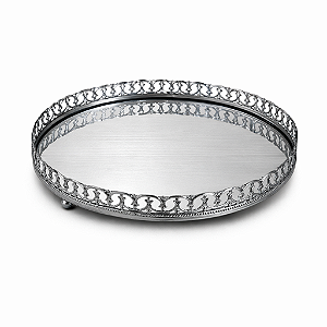 BANDEJA REDONDA PRATA 21CM 1UN