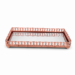 BANDEJA RETANGULAR COBRE 20X10CM 1UN