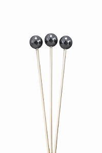 VARETA DECORATIVA BOLINHA PRATA 26CM 1UN