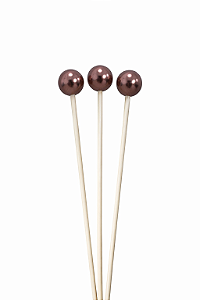 VARETA DECORATIVA BOLINHA COBRE 26CM 1UN