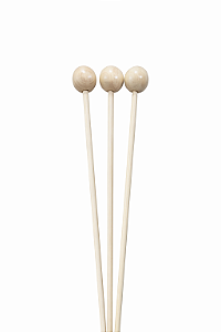 VARETA DECORATIVA BOLINHA BEGE 26CM 1UN