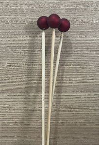 VARETA DECORATIVA  BOLINHA MARSALA 26CM 1UN