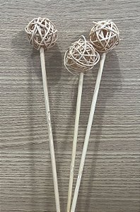 VARETA DECORATIVA  BOLINHA VIME CRU 26CM 1UN