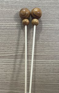 VARETA DECORATIVA  BOLINHA DUPLA 26CM 1UN