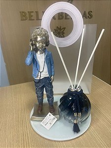 KIT DIFUSOR DEGRADE PRETO COM ESCULTURA