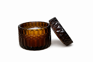 VELA PERFUMAD C/ SUPORTE VIDRO 8,5X8,5CM 1UN