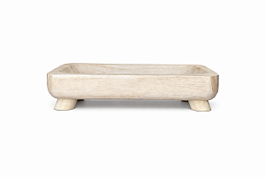 CENTRO DE MESA EM MADEIRA NATURAL 1UN