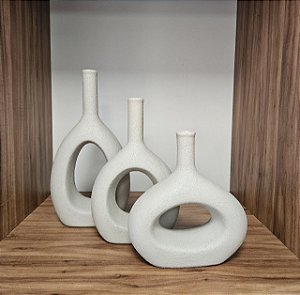 TRIO DE  VASO SANTORINI