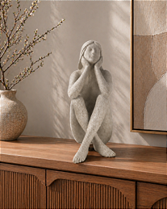 ESCULTURA MULHER EM POLIRRESINA 1UN