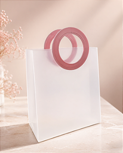 SACOLA FOSCA ROSA 20X23CM 1UN
