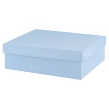 CAIXA RIGIDA SAPATO AZUL12X30X22CM 1UN