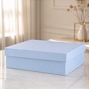 CAIXA RIGIDA SAPATO AZUL12X30X22CM 1UN