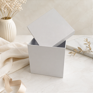 CAIXA RIGIDA PANETONE AZUL BB 16X16X20CM 1UN