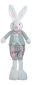 DEC COELHO XADREZ ROS/VRD 67cm  C/1 UN