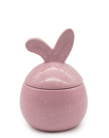 PORTA CONDIMENTO ORELHAS COELHO ROSA 9cm 1 UN