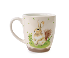 CANECA NATURAL BEGE/BRANCO (LOUÇA) C/1 UN