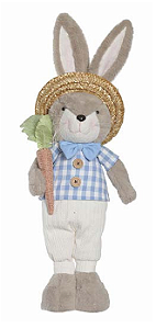 COELHO DECORATIVO AZUL 60X18X14cm 1UN