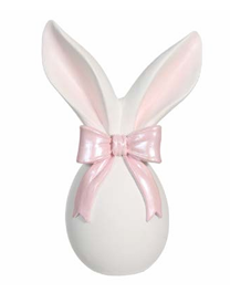 RESINA DECORATIVA OVO BRANCO 11.7X7.7X18cm 1UN