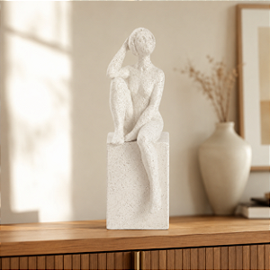 ESCULTURA MULHER EM POLIRRESINA 1UN