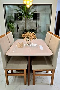 MESA AVULSA 120X090 CANELA VIDRO OFF WHITE
