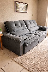 Sofá Havana 2,90m Cinza