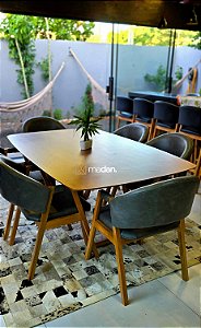 MESA SOFIA 180X110 + 6 CADEIRAS AGATHA