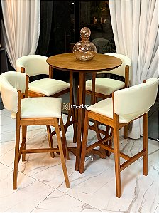 MESA BISTRO THALIA + 4 BANQUETAS CHARMY