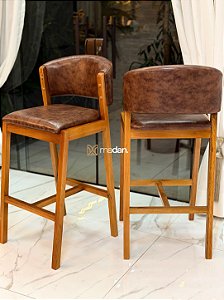 BANQUETA MODELO CHARMY COURISSIMO MARROM | AVULSA