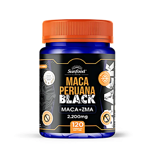 Maca Peruana Black 2200MG 120 Cápsulas Sunfood Clinical