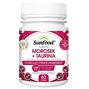 MOROSEK + TAURINA 1200MG 60 CÁPSULAS SUNFOOD CLINICAL