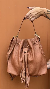 Bolsa Saco Lizzi em Couro Legitimo