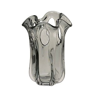 VASO DECORATIVO CINZA 27CM