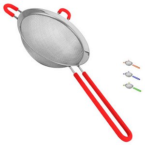 PENEIRA DE INOX COLORS 30X14 CM