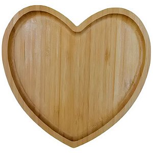 PETISQUEIRA DE BAMBU CORACAO 20X19 CM