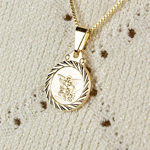 Pingente Medalha de São Miguel Pequena