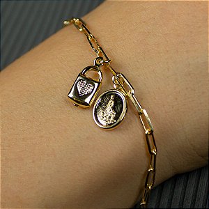 Pulseira Semijoia Cadeia Nossa Senhora de Fátima