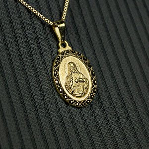 Pingente do Sagrado Coração de Jesus diamantado