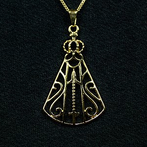 Pingente vazado Nossa Senhora Aparecida