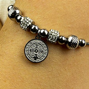 Pulseira Prateada São Bento
