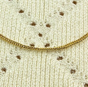 Corrente Dourada Elo Pequeno