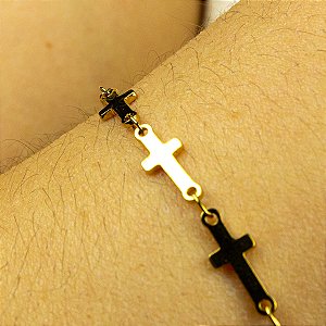 Pulseira Mix de Cruz