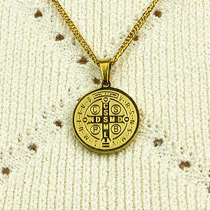 Pingente São Bento Inovidável Dourado